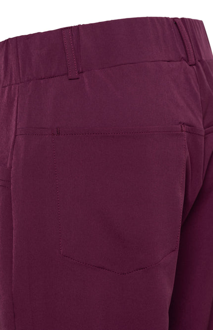 &Co woman Travel Broek Renza Plum PA435 Stretchshop.nl