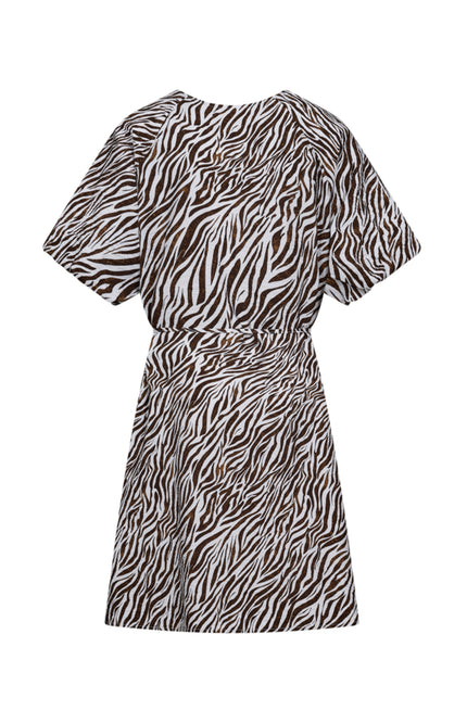 Freequent Jurk Fqmele Brilliant White Coffee Bean 208113 Stretchshop.nl