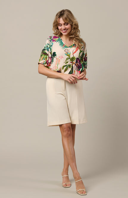 &Co woman Short Grazia Vanilla PA437 Stretchshop.nl