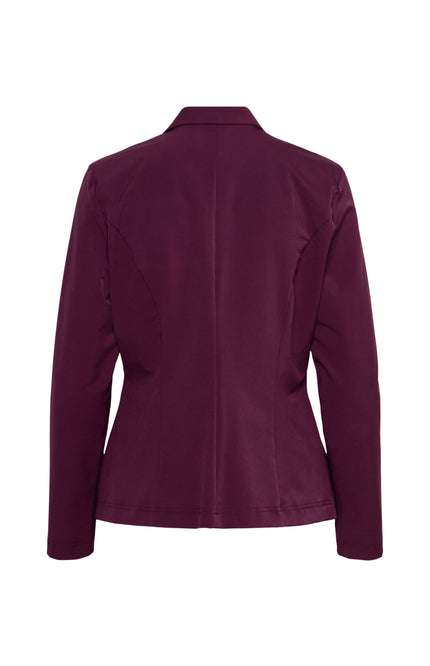 &Co woman Travel Blazer Phileine Plum BZ110-2 Stretchshop.nl