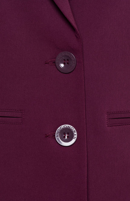 &Co woman Travel Blazer Phileine Plum BZ110-2 Stretchshop.nl