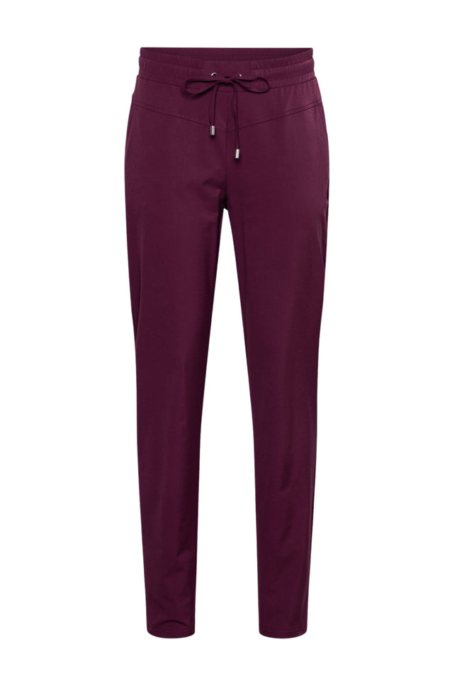 &Co woman Travel Broek Penny Plum PA100-2 Stretchshop.nl