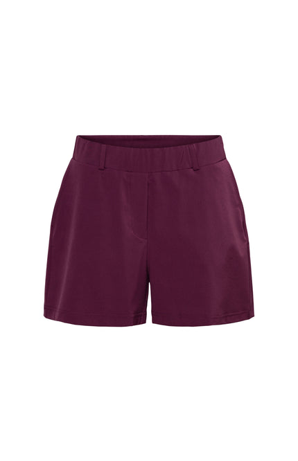 &Co woman Travel Short Posie Vintage Plum PA361 Stretchshop.nl