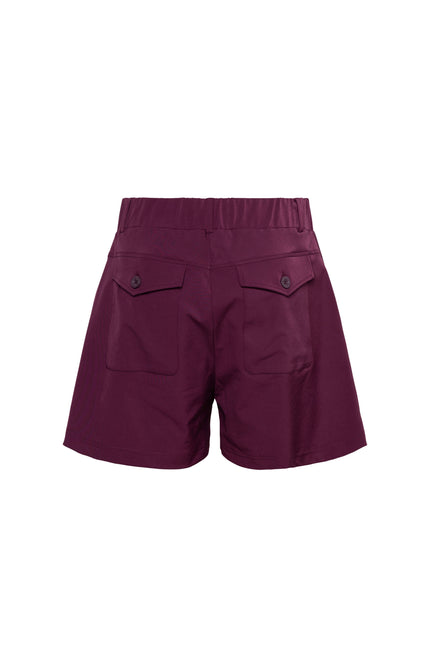 &Co woman Travel Short Posie Vintage Plum PA361 Stretchshop.nl