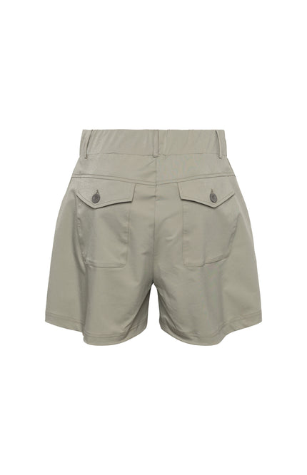 &Co woman Travel Short Posie Vintage Khaki PA361 Stretchshop.nl