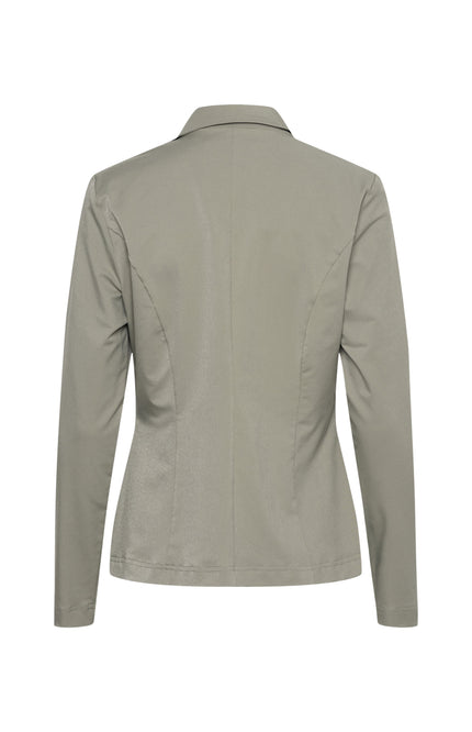&Co woman Travel Blazer Phileine Khaki BZ110-2 Stretchshop.nl
