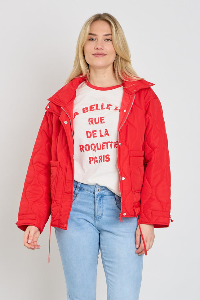 Freequent Jacket Fqblob True Red 203625 Stretchshop.nl