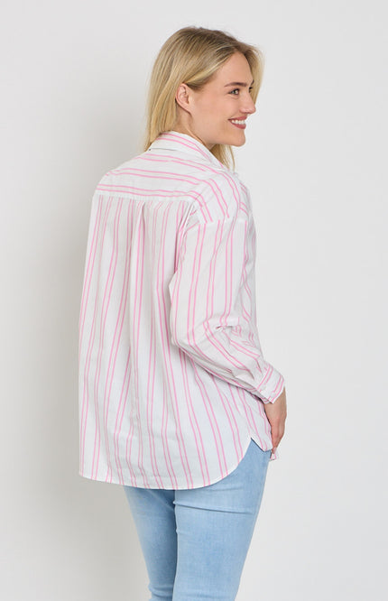 Freequent Blouse Fqfina Star Offwhite Wild Orchid 207500 Stretchshop.nl
