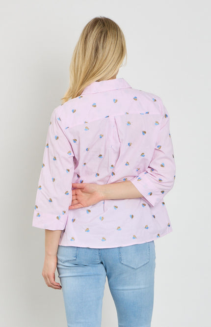 Freequent Blouse Fqrosan Sweet Lilac Blue Bell 207696 Stretchshop.nl