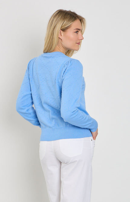 Freequent Trui Fqdodo Vista Blue 205431 Stretchshop.nl