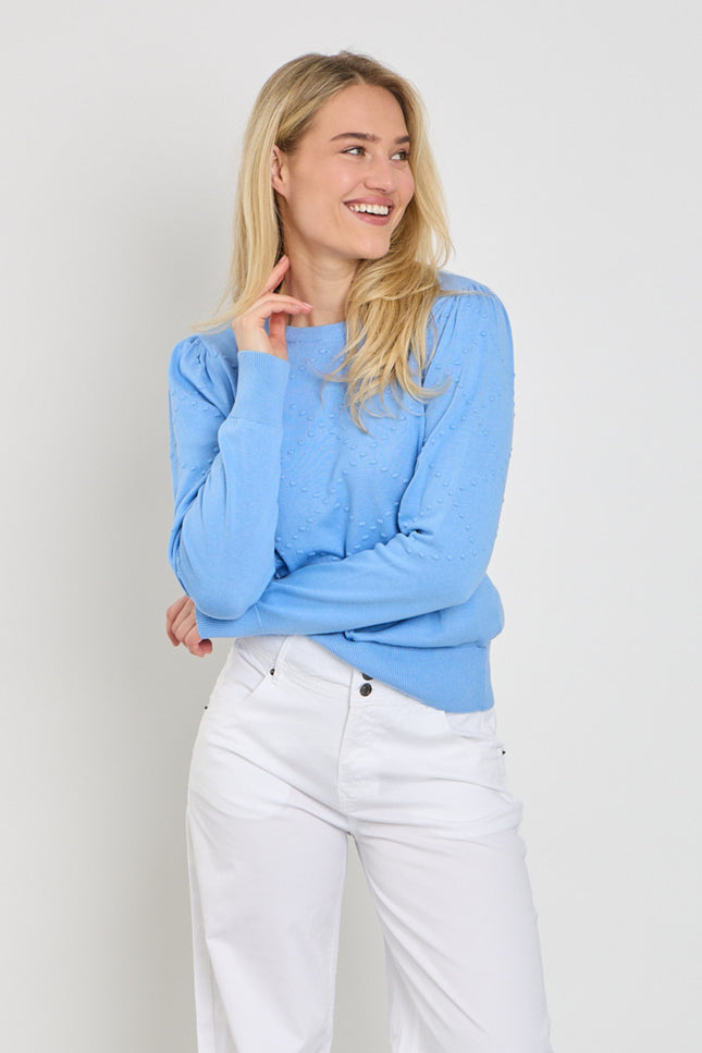 Freequent Trui Fqdodo Vista Blue 205431 Stretchshop.nl