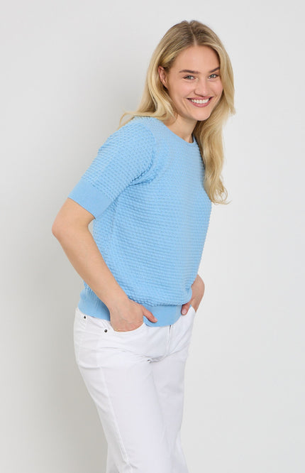 Freequent Trui Fqdodo SS Blue Bell 126810 Stretchshop.nl
