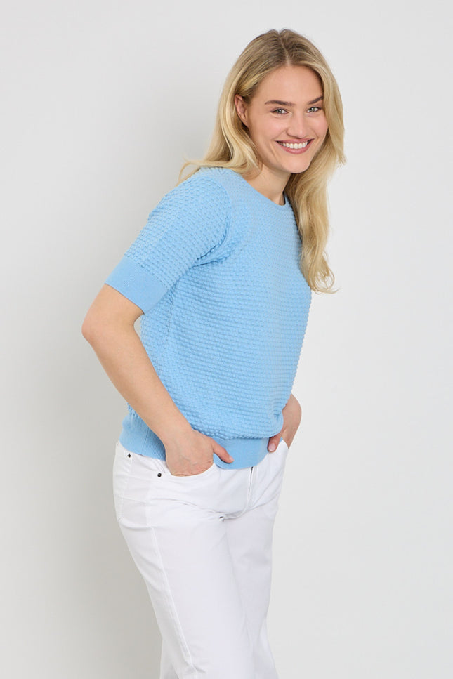 Freequent Trui Fqdodo SS Blue Bell 126810 Stretchshop.nl