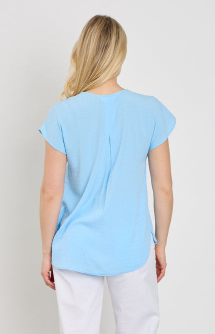 Freequent Blouse Fqkalya Blue Bell 207769 Stretchshop.nl