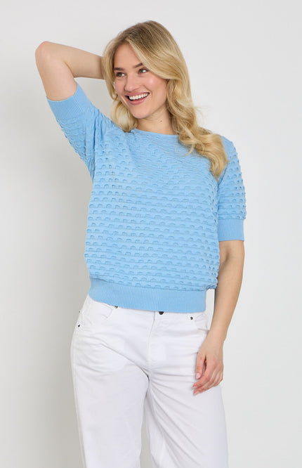 Freequent Trui Fqdodo Blue Bell 205789 Stretchshop.nl