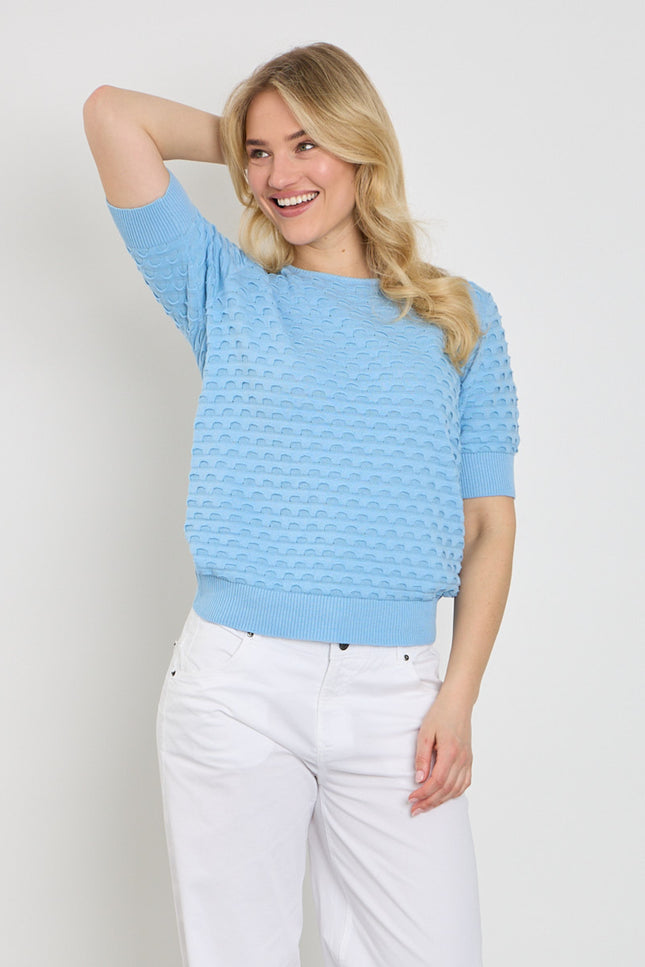 Freequent Trui Fqdodo Blue Bell 205789 Stretchshop.nl