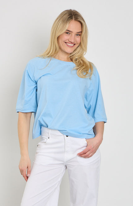 Freequent T-shirt Fqcomte Blue Bell 208172 Stretchshop.nl