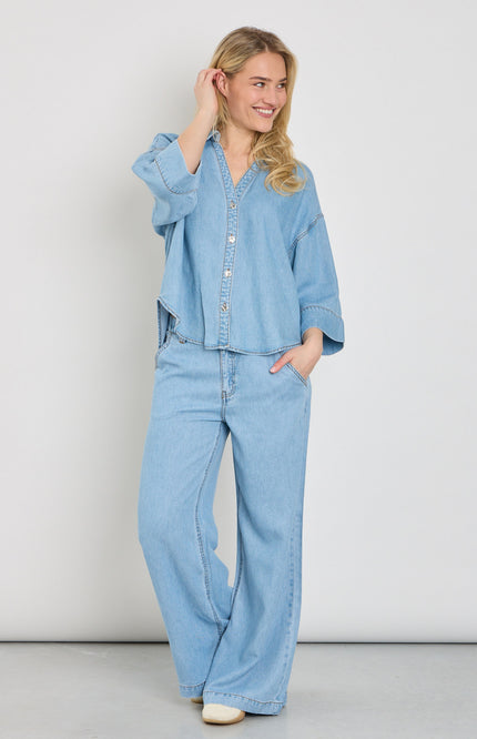 Freequent Jeans Fqmilo Light Blue Denim 208302 Stretchshop.nl