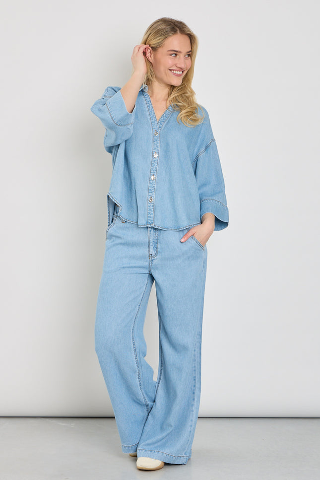 Freequent Jeans Fqmilo Light Blue Denim 208302 Stretchshop.nl