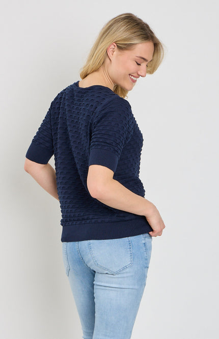 Freequent Trui Fqdodo Navy Blazer 205789 Stretchshop.nl