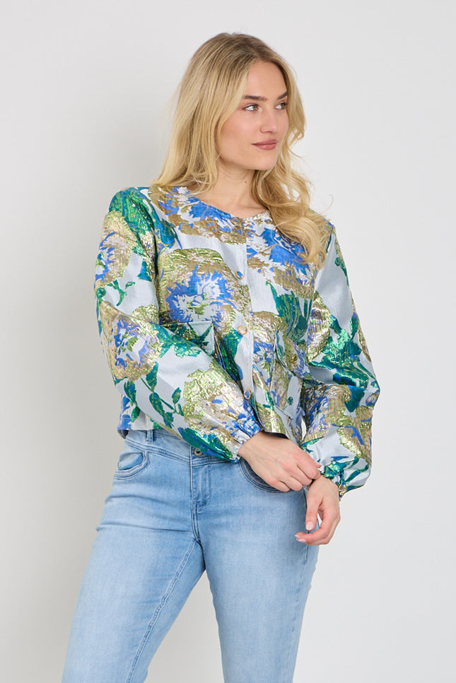 Freequent Jacket Fqfay Zen Blue Ultramarine 208169 Stretchshop.nl
