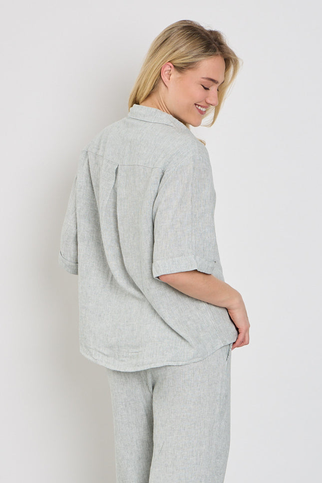 Freequent Blouse Fqlava Dark Forest Star Offwhite 208018 Stretchshop.nl