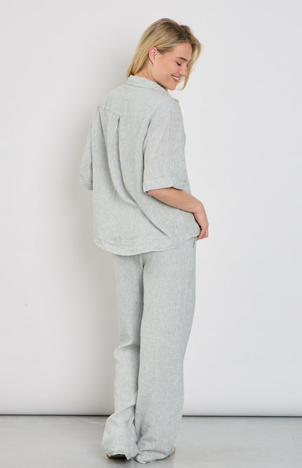 Freequent Broek Fqlava Dark Forest Star Offwhite 204305 Stretchshop.nl