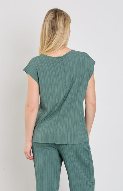 Freequent Blouse Fqgrsvalse Dark Forest 207685 Stretchshop.nl