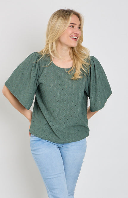 Freequent Blouse Fqkiona Dark Forest 207310 Stretchshop.nl