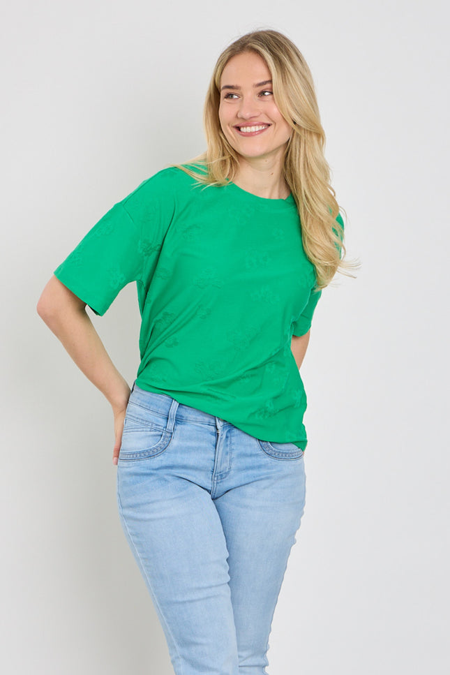 Freequent T-shirt Fqziprea Bright Green 207647 Stretchshop.nl