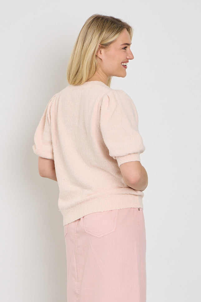 Red Button Top Sweet Popcorn Blossom SRB4854 Stretchshop.nl