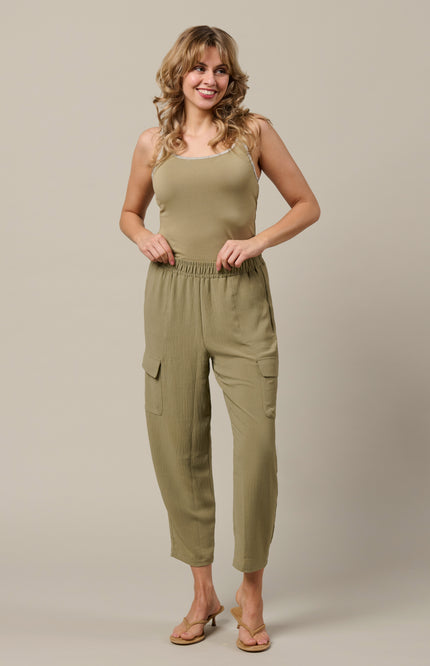 &Co woman Singlet Selly Khaki SG112 Stretchshop.nl
