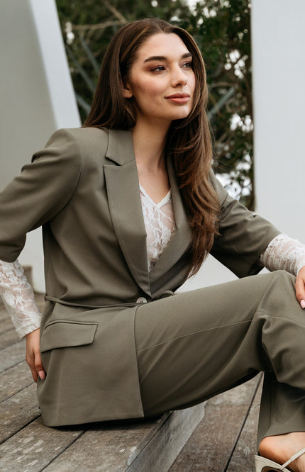 &Co woman Top Liane Beige TO361 Stretchshop.nl
