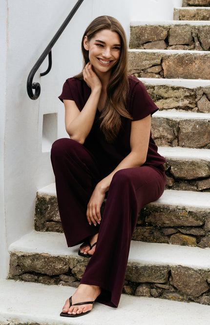 &Co woman Top Macy Plum TO362 Stretchshop.nl