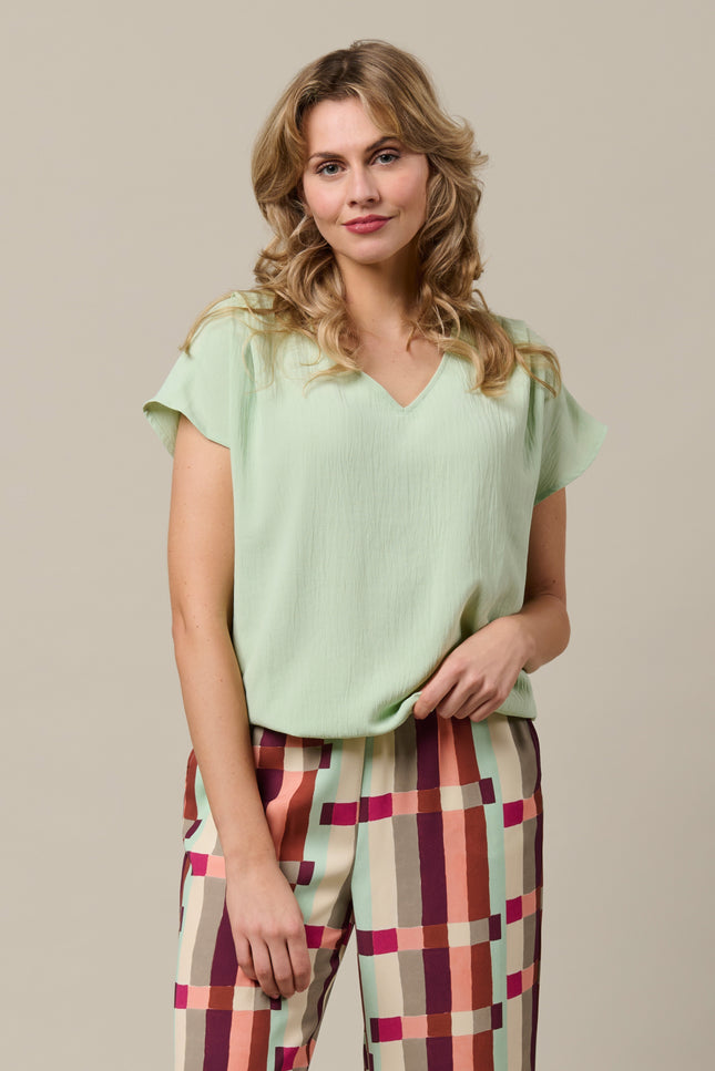&Co woman Top Macy Mint TO362 Stretchshop.nl