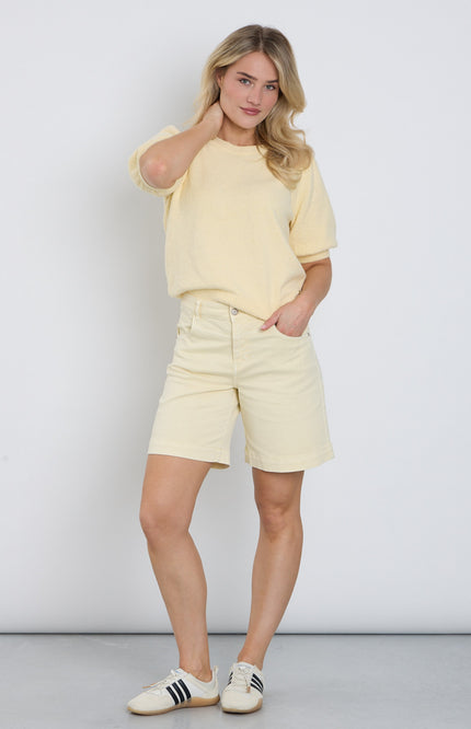 Red Button Short Kate Butter Yellow SRB4938 Stretchshop.nl