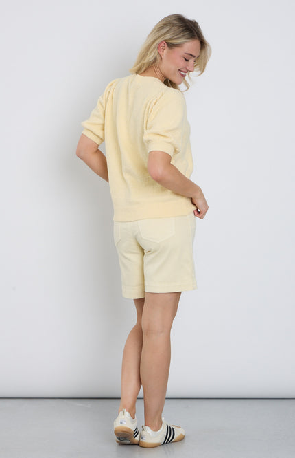Red Button Short Kate Butter Yellow SRB4938 Stretchshop.nl
