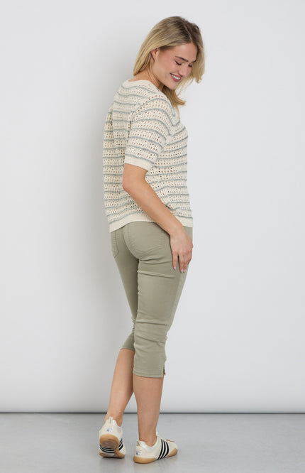 Red Button Broek Suze Light Khaki SRB4934 L20 Stretchshop.nl