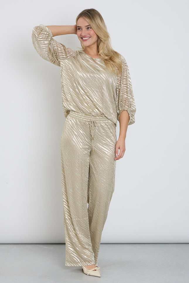 K-design Broek Met Print C252-P080 Stretchshop.nl