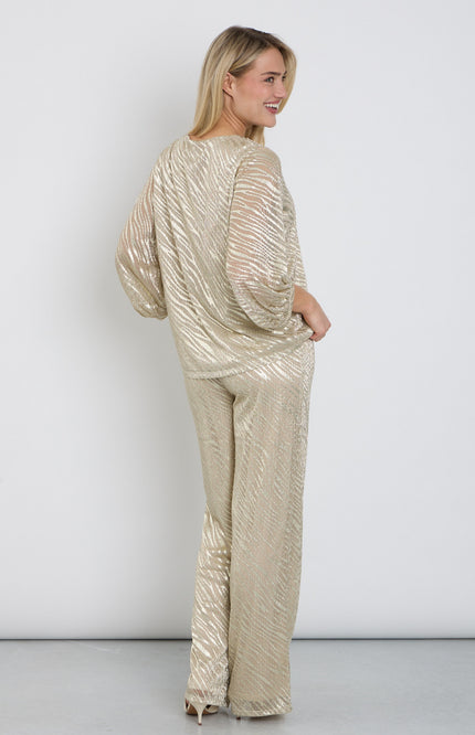K-design Broek Met Print C252-P080 Stretchshop.nl