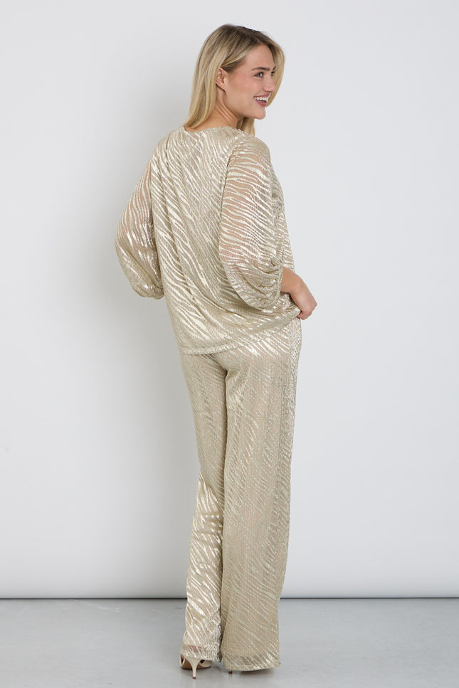 K-design Broek Met Print C252-P080 Stretchshop.nl