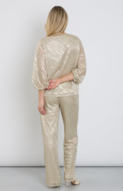 K-design Broek Met Print C252-P080 Stretchshop.nl