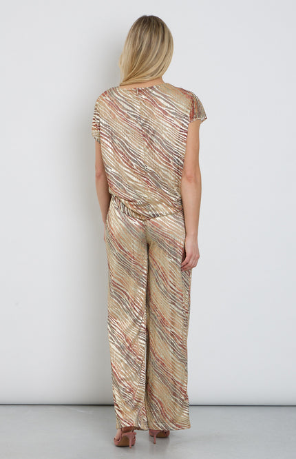 K-design Jumpsuit Met Lurex C250-P078 Stretchshop.nl