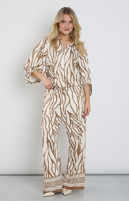 K-design Broek Met Print C206-P077 Stretchshop.nl