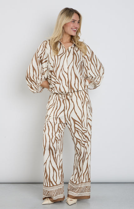 K-design Broek Met Print C206-P077 Stretchshop.nl