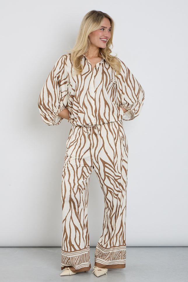 K-design Broek Met Print C206-P077 Stretchshop.nl