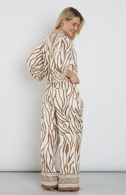 K-design Broek Met Print C206-P077 Stretchshop.nl