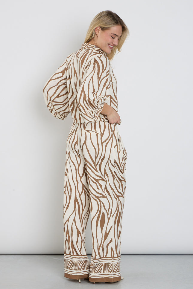 K-design Broek Met Print C206-P077 Stretchshop.nl