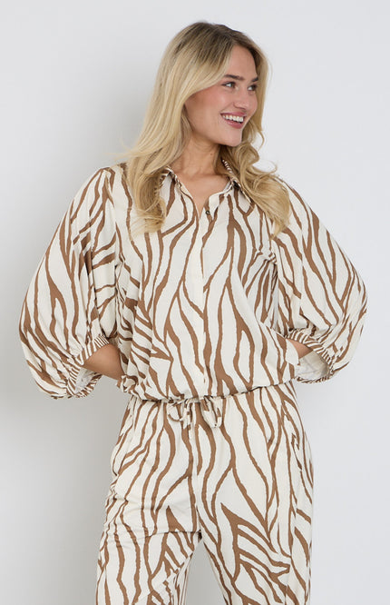 K-design Blouse Met Design C207-P077 Stretchshop.nl