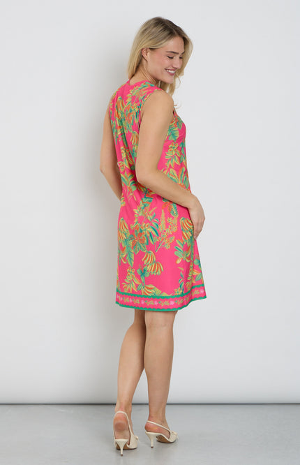 K-design Jurk Mouwloos Met Design C400-P132 Stretchshop.nl